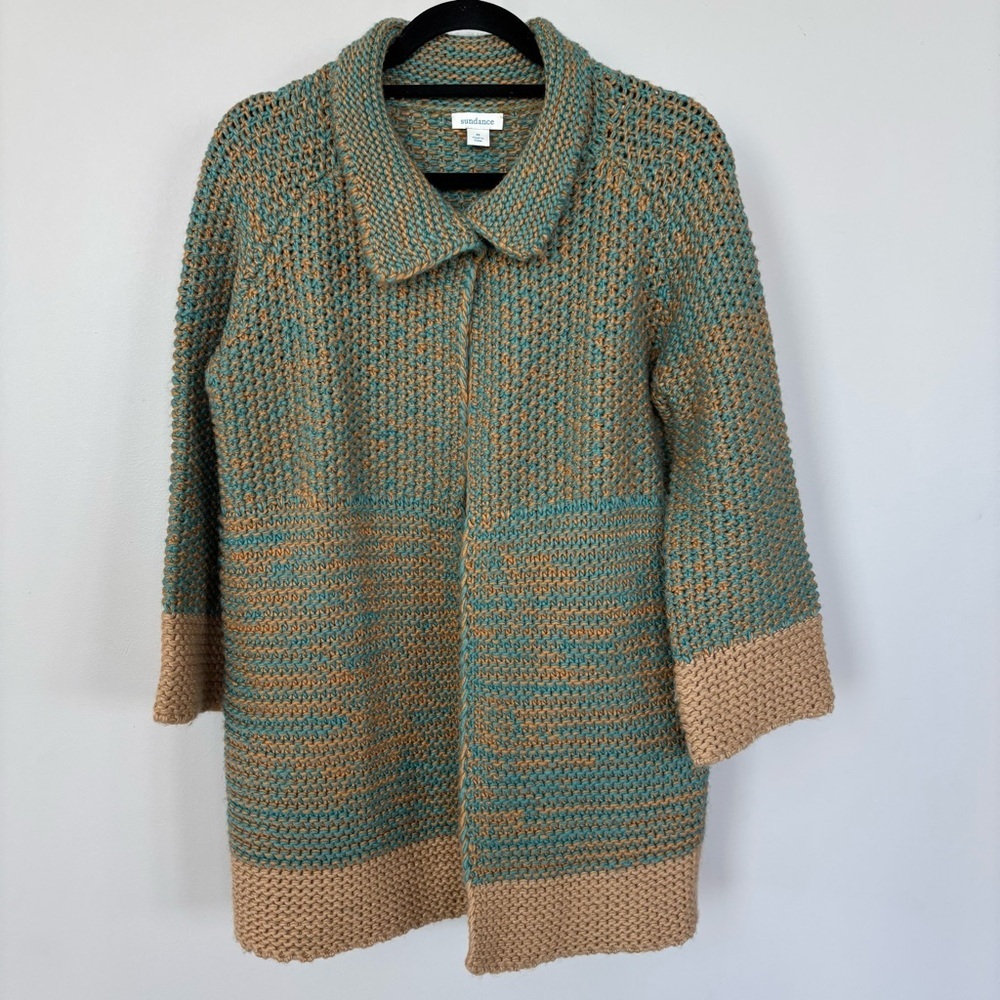 Sundance Crocheted Cardigan Sweater Size M